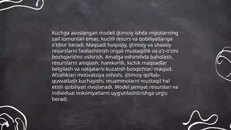 Zamonaviy dunyoda Ijtimoiy ishning modellari 4