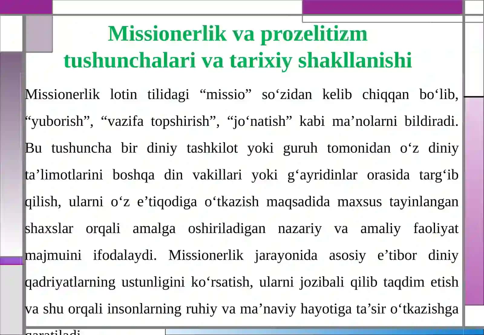 Missionerlik va prozelitizmning siyosiy-ijtimoiy xavfi 4