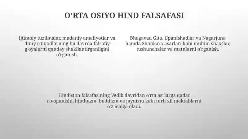 Vedik davridan o'rta asrlarga hind falsafasi tadqiqotlari 4