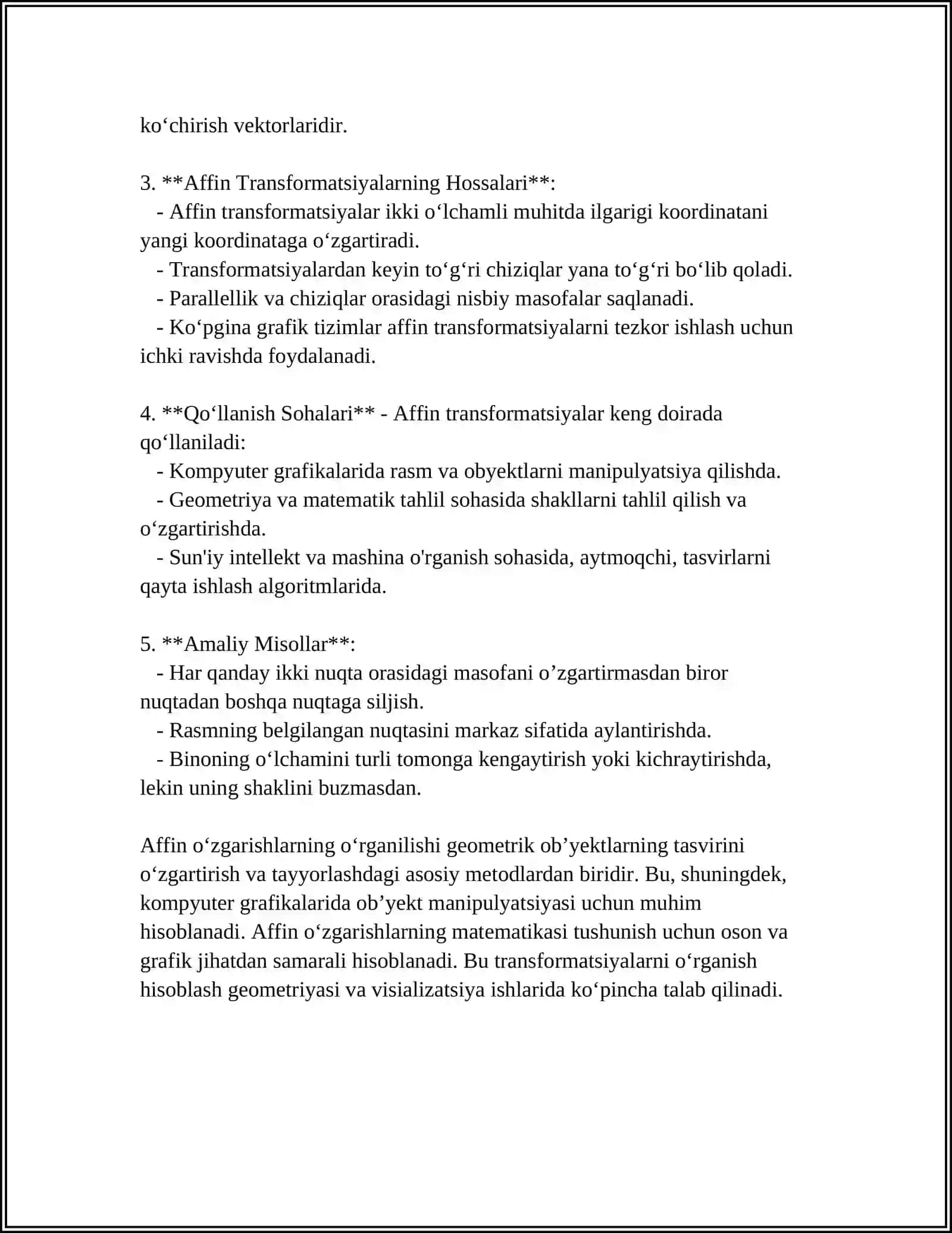 CHIZMA GEOMETRIYA VA MUHANDISLIK GRAFIKASI 4
