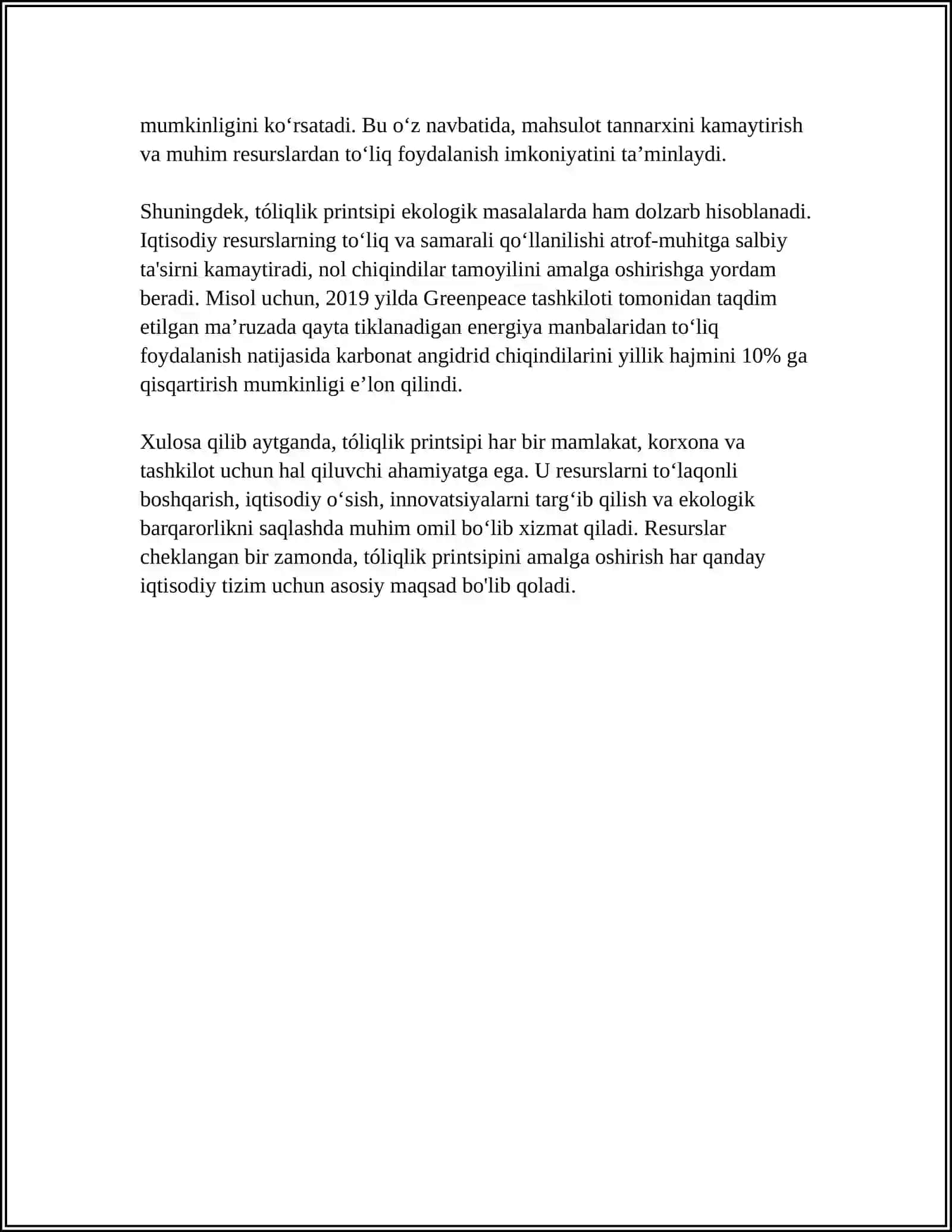 SANOAT STRATEGIYASIDA TÓLIQLIK PRINTSIPI 4