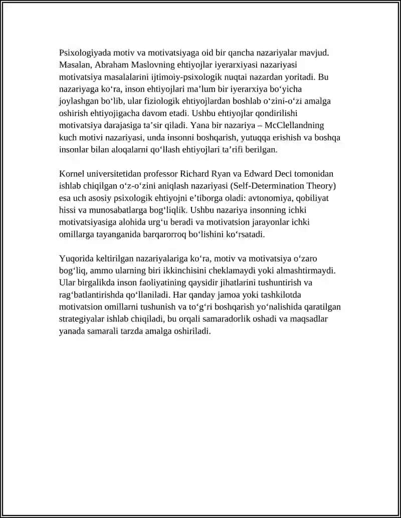 MOTIV VA MOTIVATSIYA TUSHUNCHALARI 4