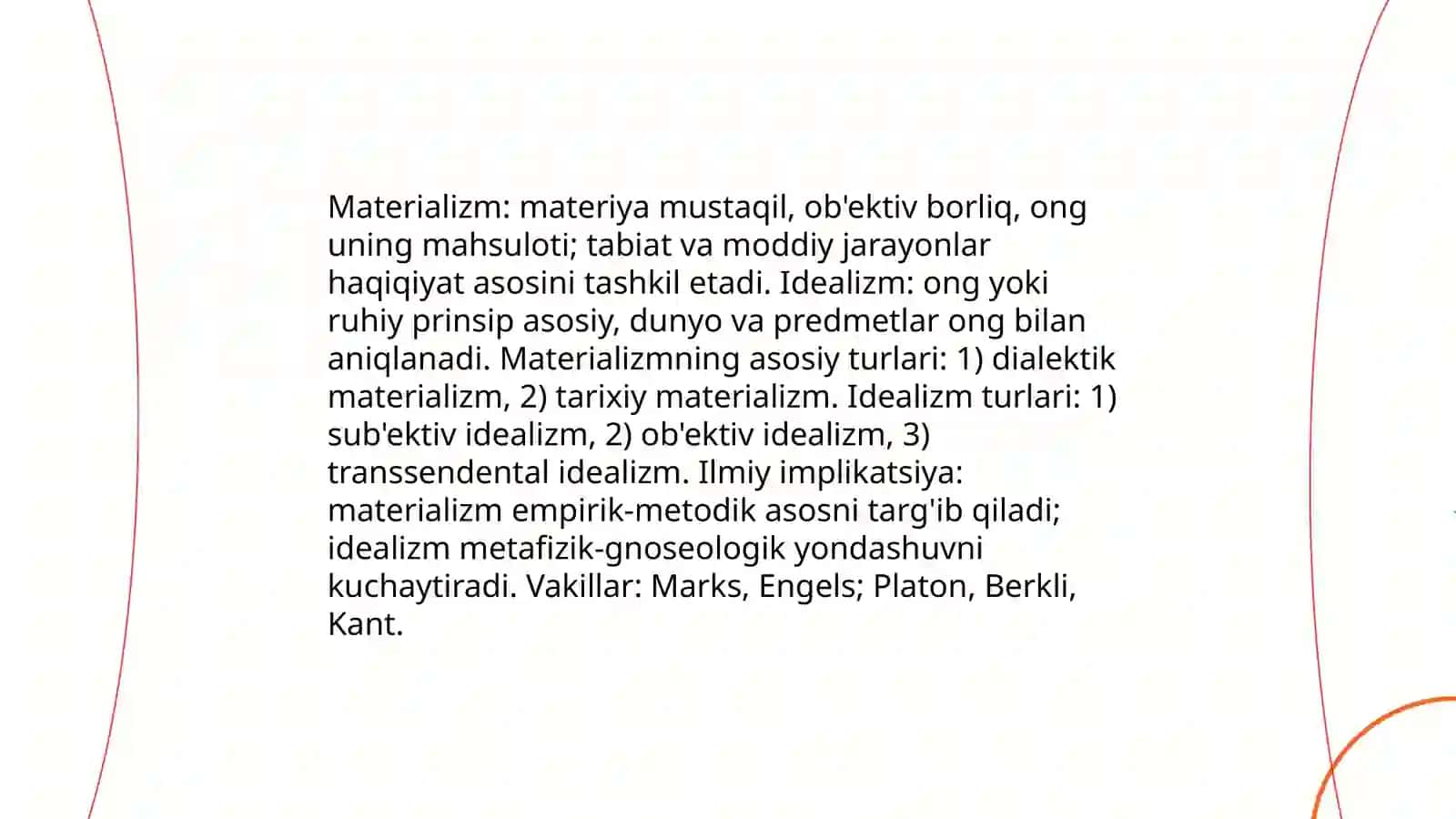 Borliqning mohiyati: metafizik va ontologik nazariyalar 4