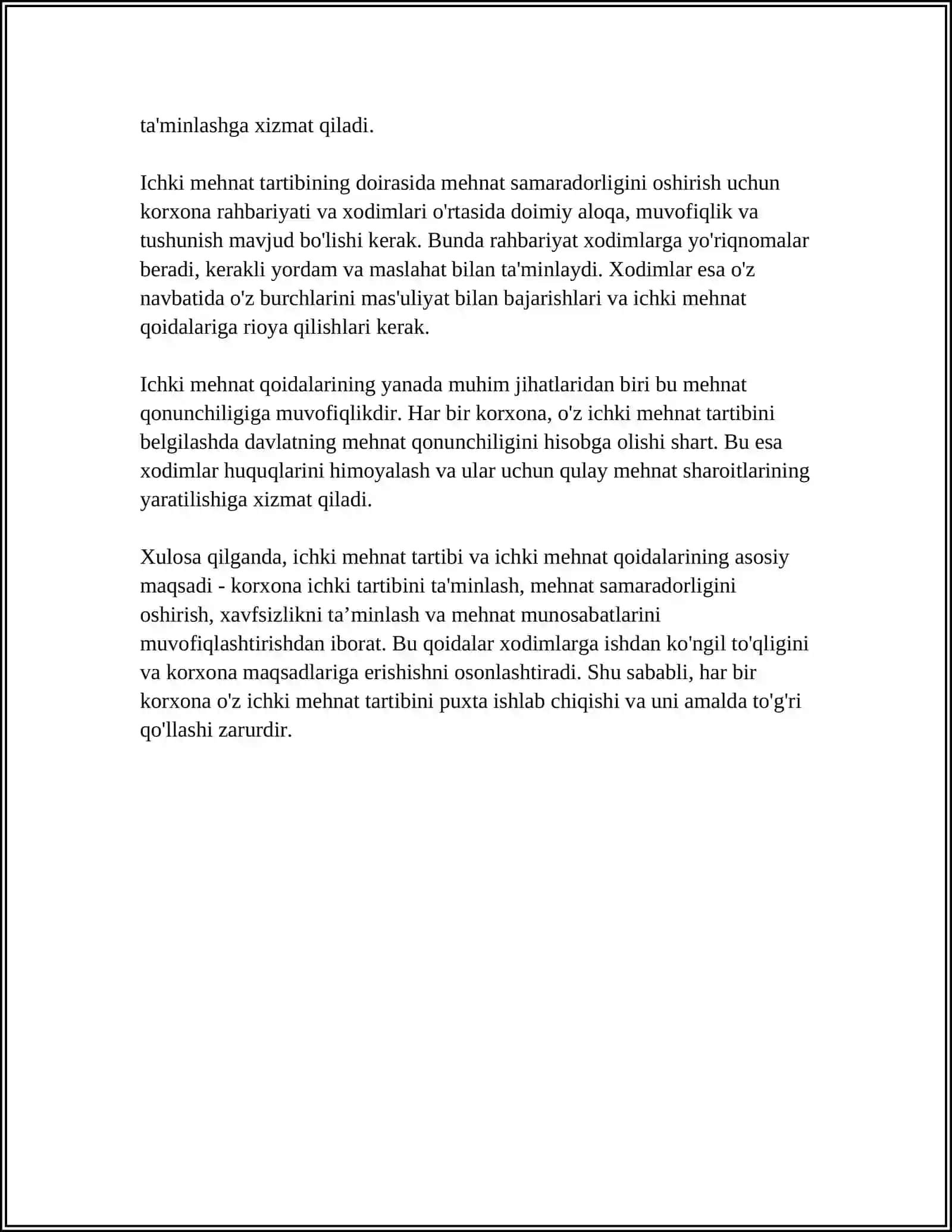KORXONA ICHKI MEHNAT TARTIBI VA INTIZOM 4