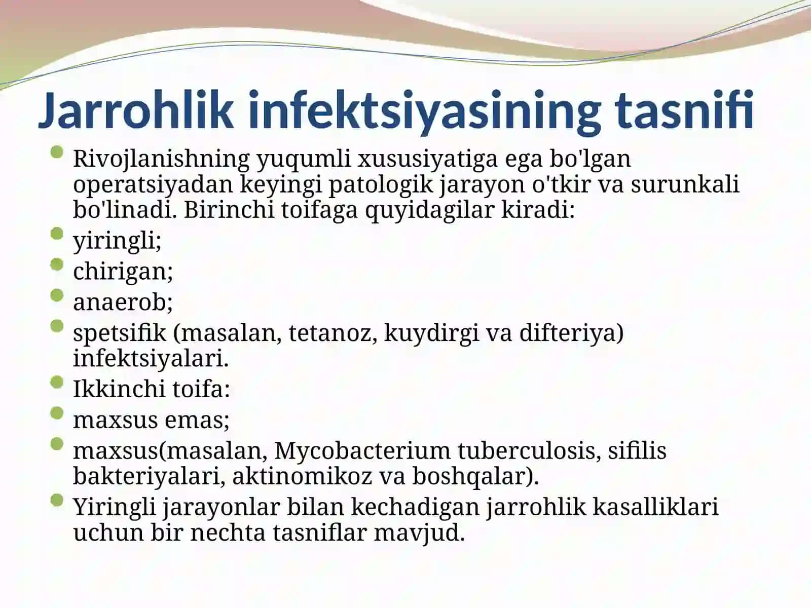 O’tkirana erob xirurgik infeksiyalar 4