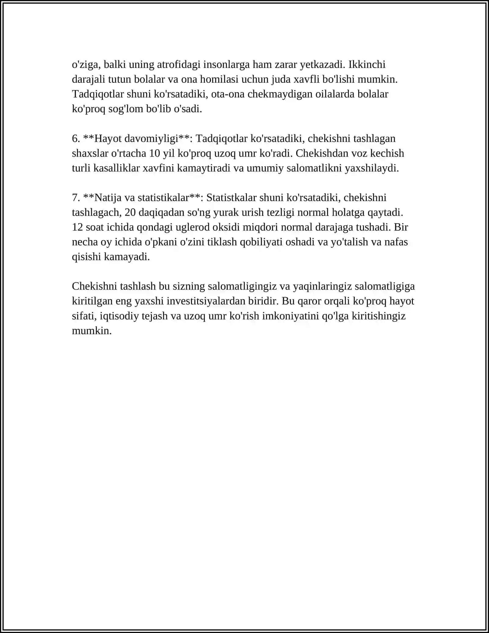 QON KETISHINI TO'XTATISH USULLARI 4