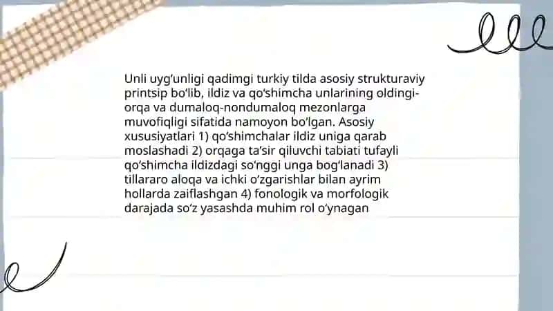 Qadimgi turkiy tilning shakllanish xususiyatlari 4