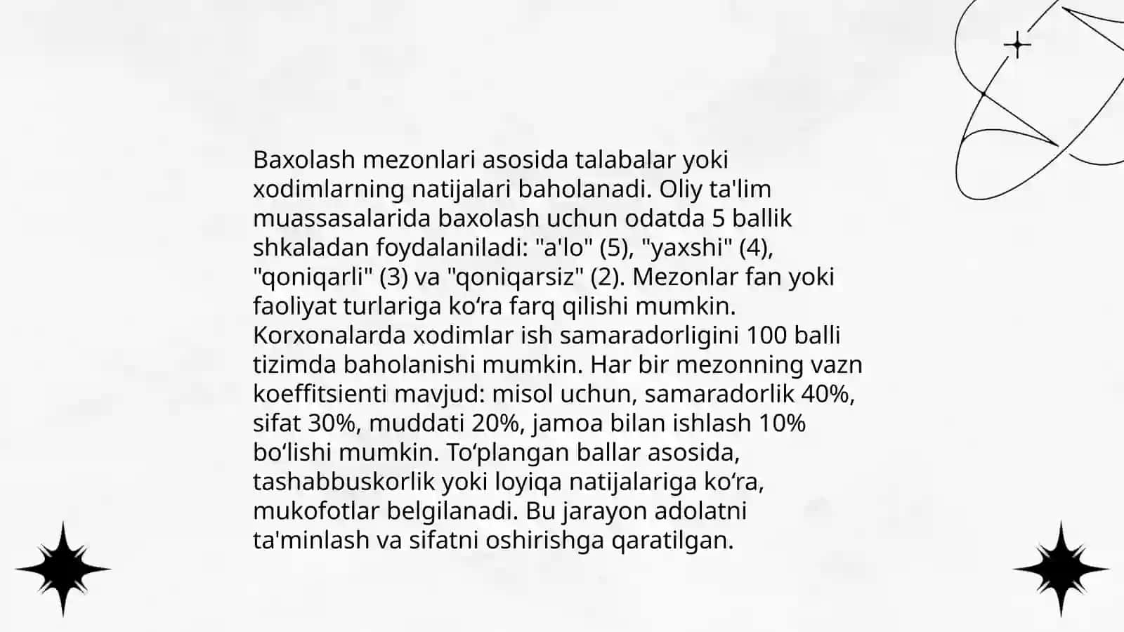 O'quvchilar bilimini nazorat qilish va baxolash 4