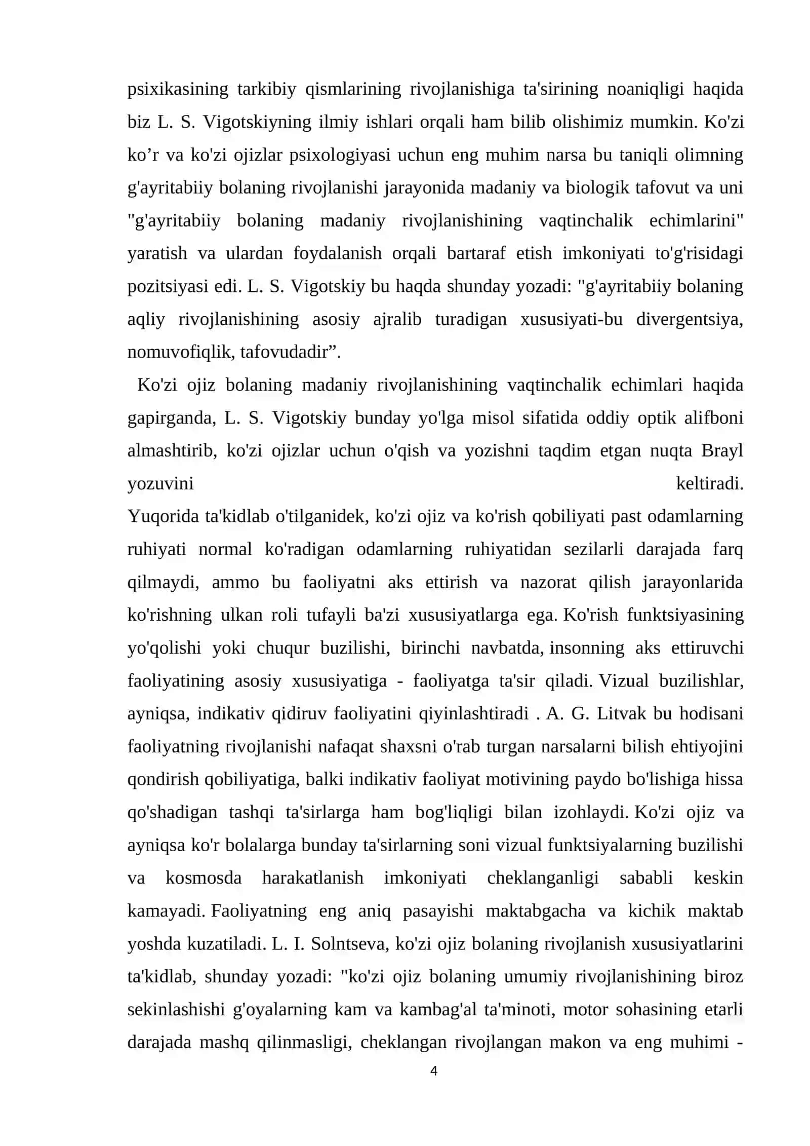 KO'ZI OJIZ O'QUVCHILAR XARAKTERINING O'ZIGA XOS PSIXOLOGIK XUSUSIYATLARINING NAZARIY-METODOLOGIK ASOSLARI 4