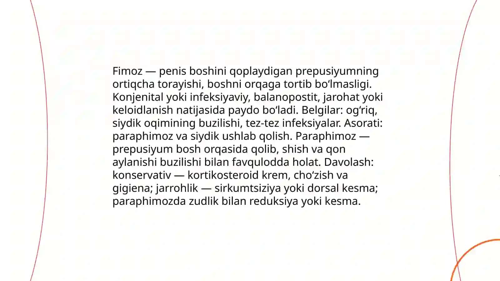 Erkaklarda olat va uretra kasalliklari 4
