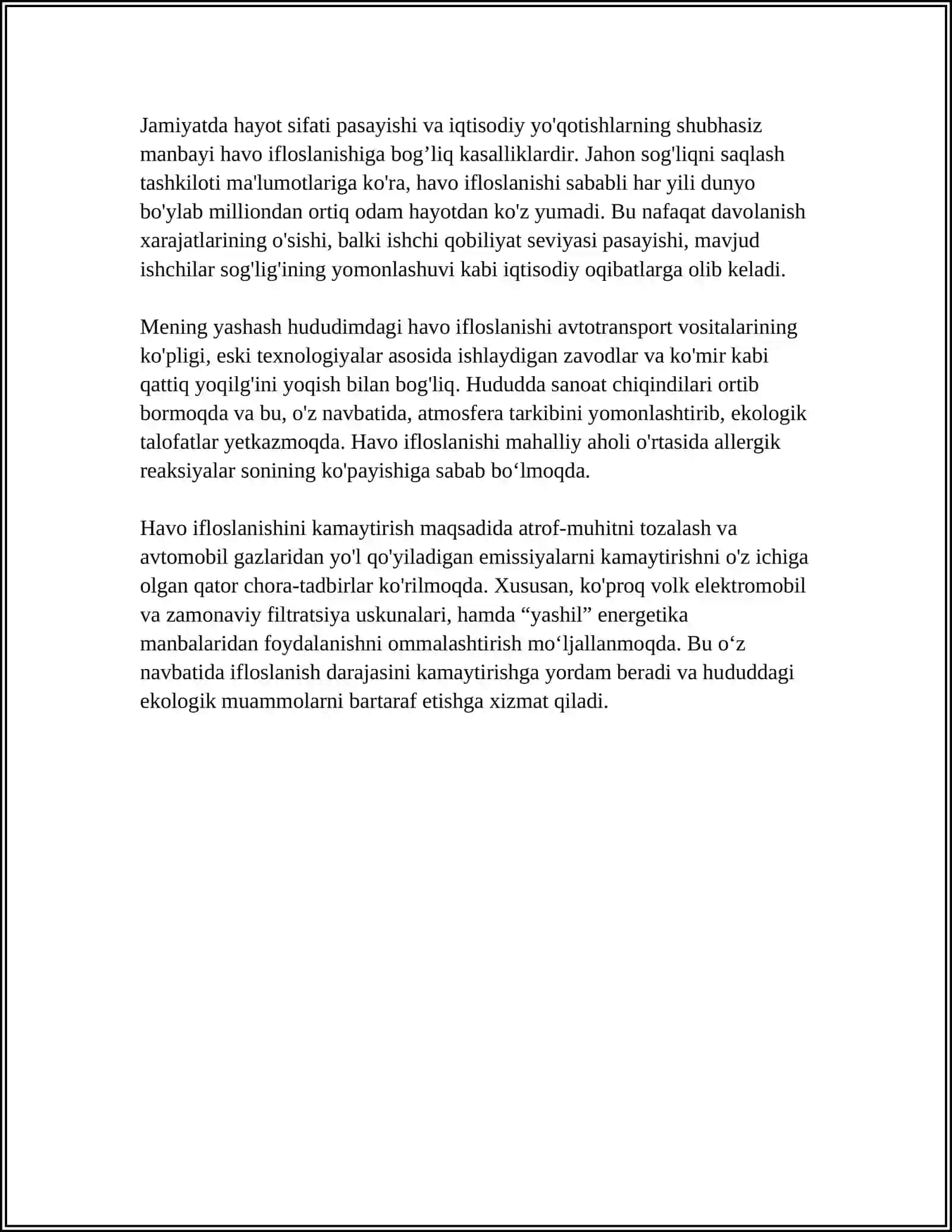 MENING YASHASH HUDUDIMDAGI EKOLOGIK MUAMMOLAR 4