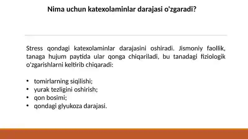 Katexolaminlar va glyukokortikoidlarning uglevodlar almashinuvi gata'siri 4