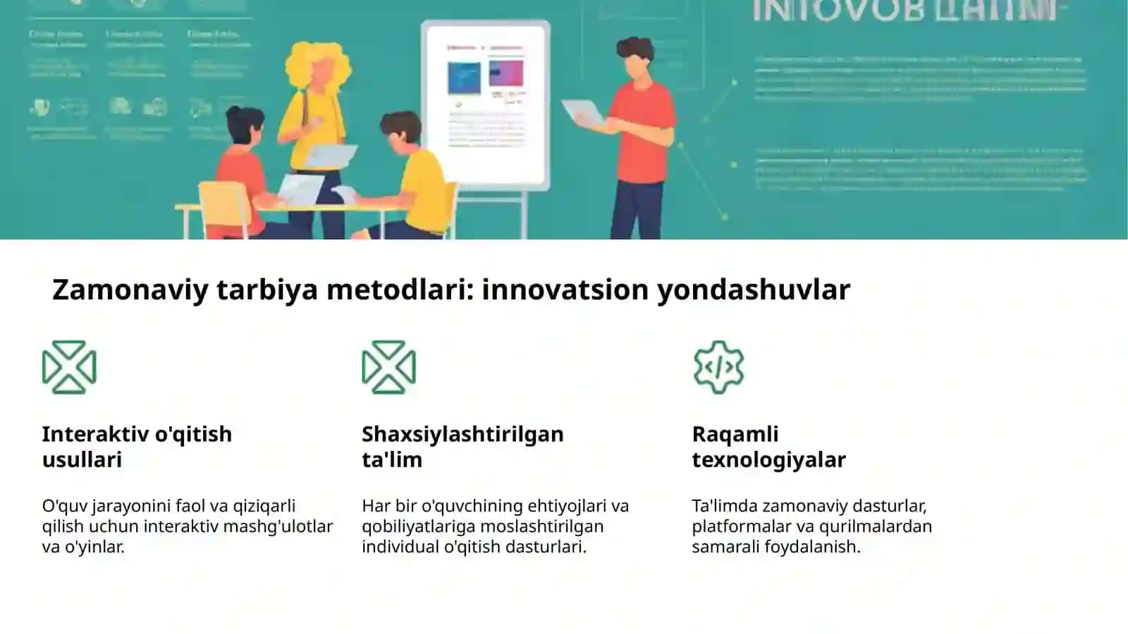 Tarbiya metodlari: Asosiy tushunchalar 4