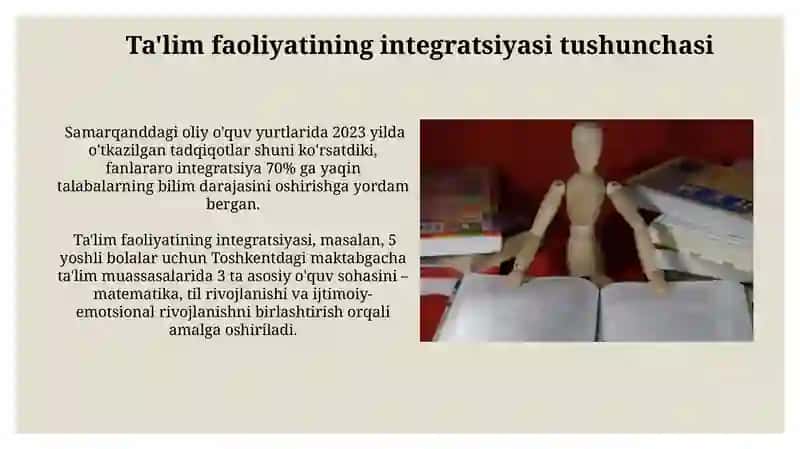 Akademik faoliyat integratsiya nazariya va amaliyot uygunligi 4
