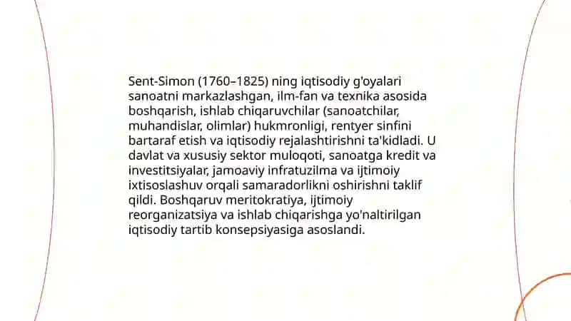 G'arbiy Yevropa xayoliy sotsialistlarning iqtisodiy talimotlari 4