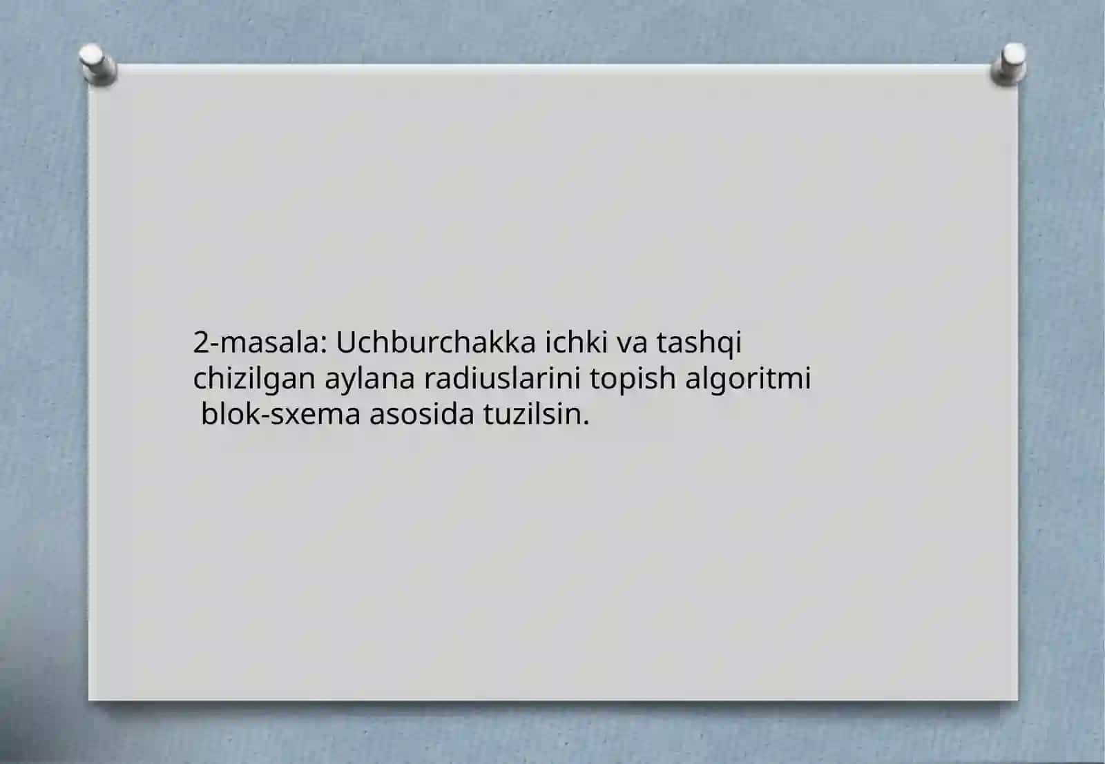 Algoritm tushunchasi. Rekursiv algoritmlar 4