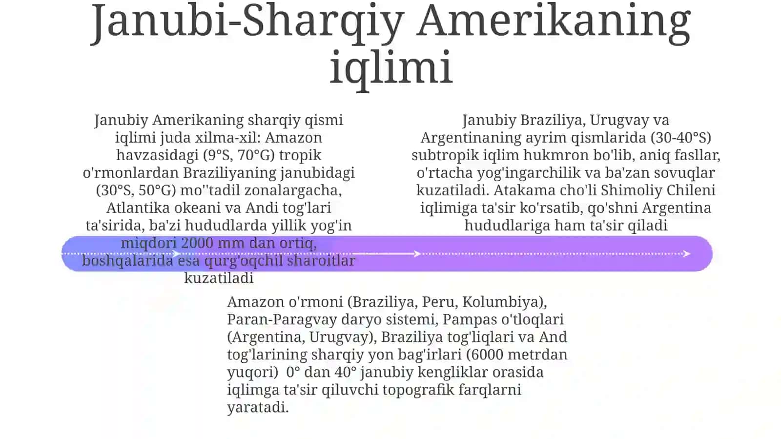 Janubiy Amerikaning materigining Sharqiy TGR gatavsif 4