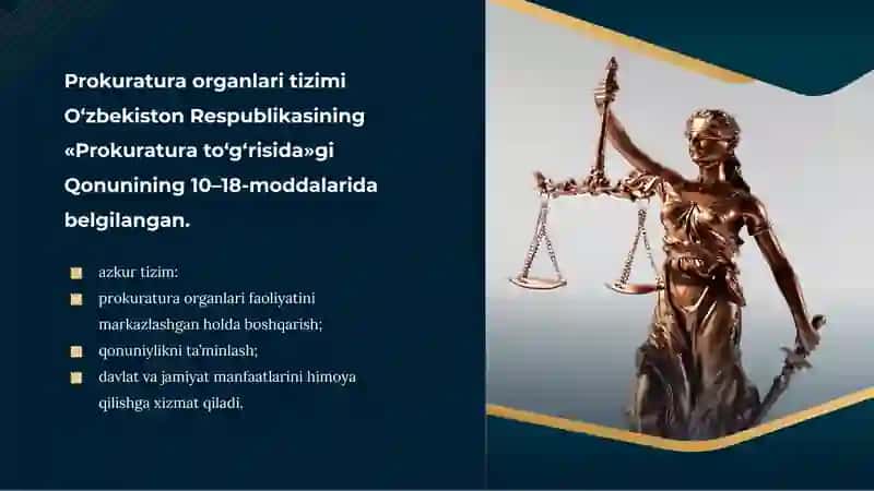 O’zbekiston Respublikasi Prokuratura organlari tizimi 4