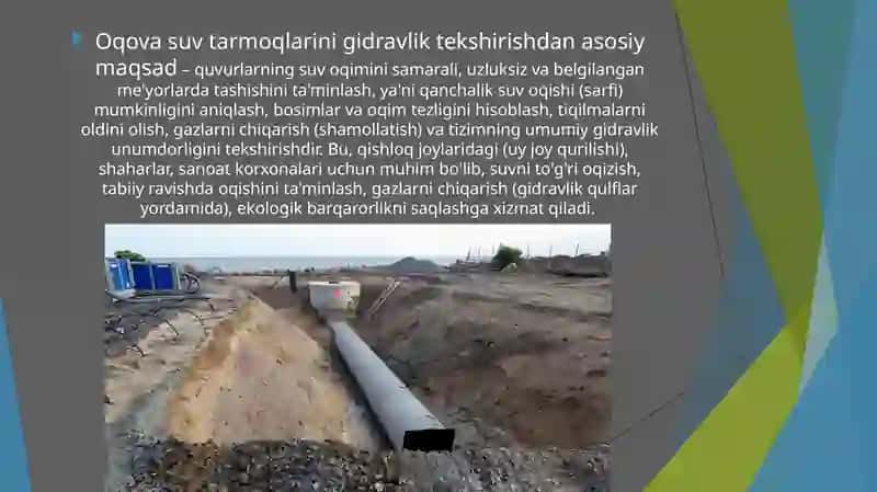 Oqovasuvtarmoqlari quvurlarni gidravlik tekshirish va gidravlik tekshirish danasosi 4