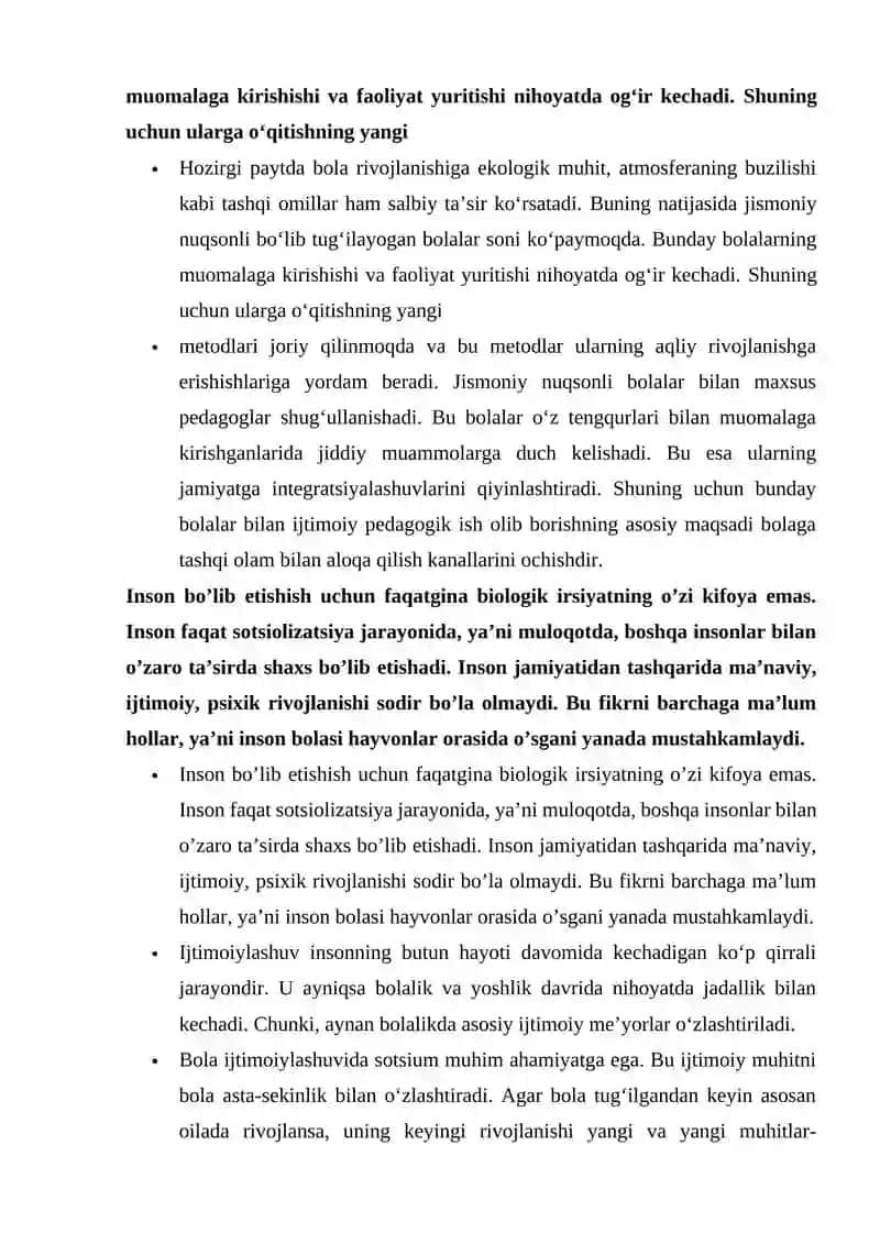 BOLA SHAXSNING RIVOJLANISHIGA TA’SIR ETUVCHI OMILLAR 4