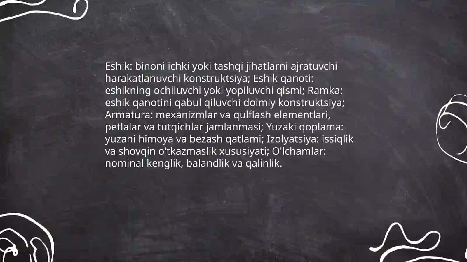 OʻZDST 670:2022 Yogʻoch eshiklar umumiy texnik talablar 4