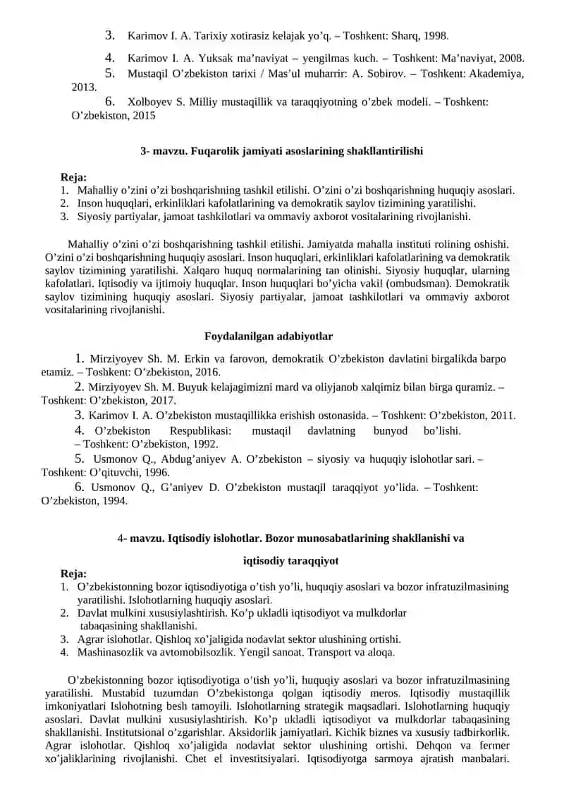 MUSTAQIL O’ZBEKISTON TARAQQIYOT STRATEGIYASI VA FUQOROLIK JAMIYATI TARIXI 4
