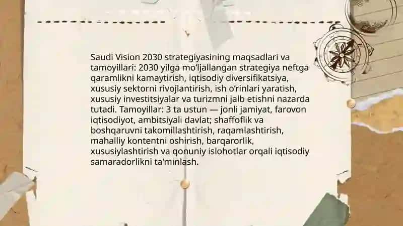 Saudiya Arabistoning iqtisodiyoti va "Saudi Version 2030" strategiyasi 4