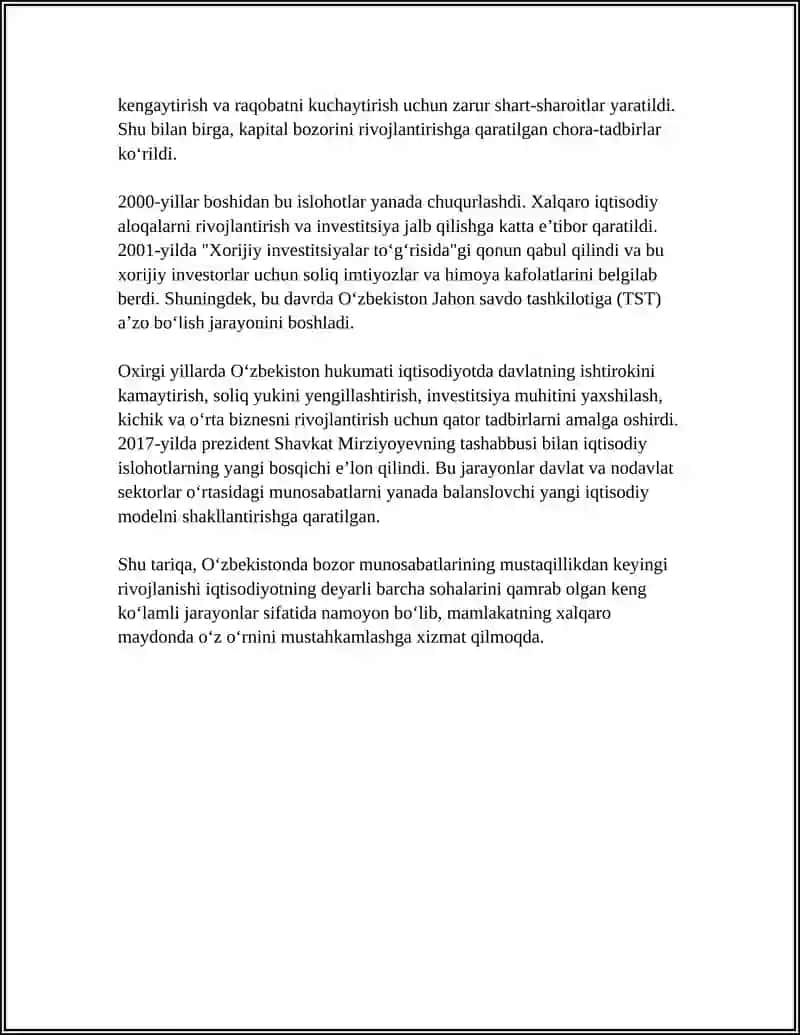 O‘ZBEKISTON RESPUBLIKASI OLIY TA’LIM FAN VA INNOVATSIYA VAZIRLIGI 4