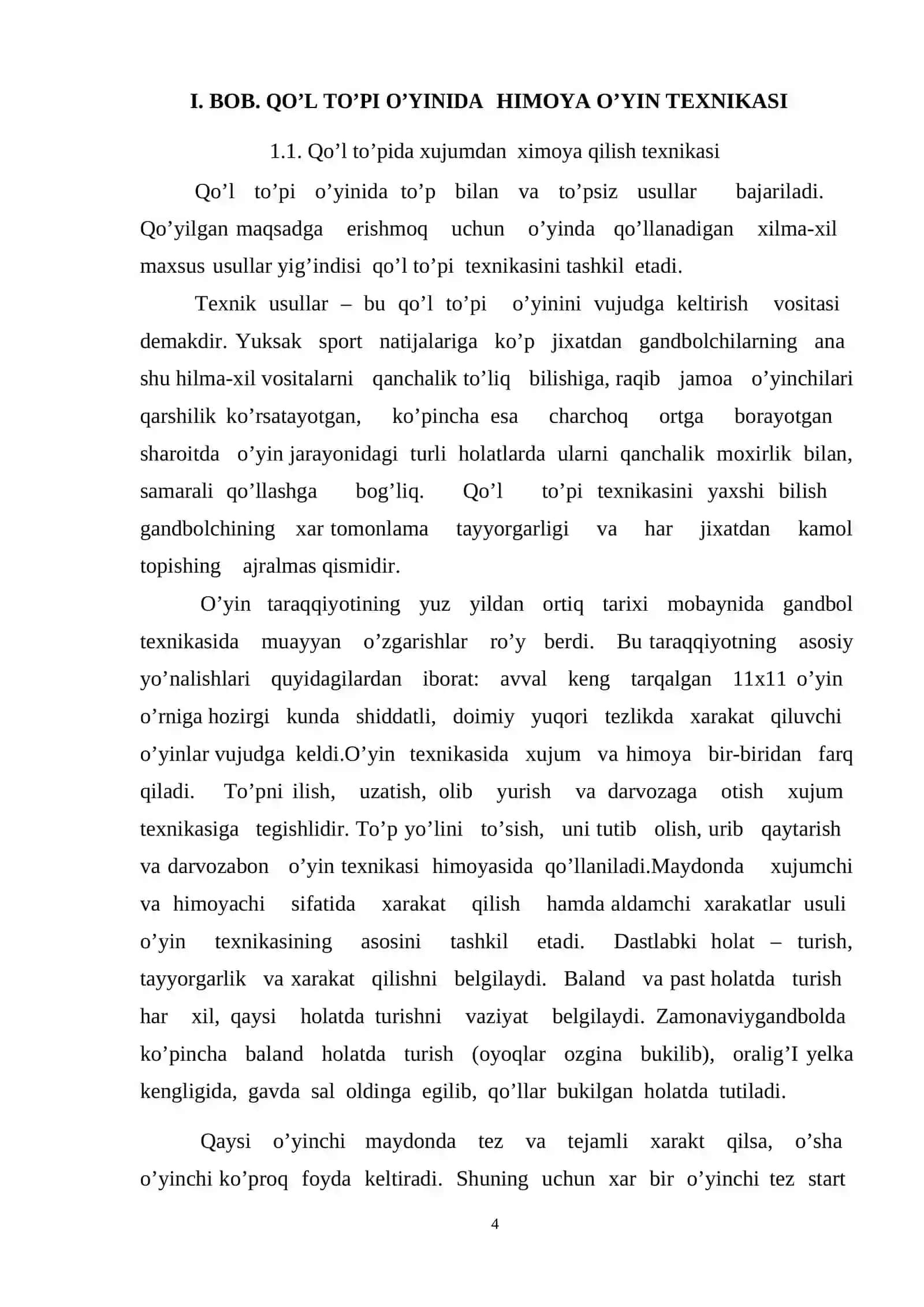 Qo‘l to‘pi o‘yinida ximoya o‘yini texnikasi va taktikasi 4