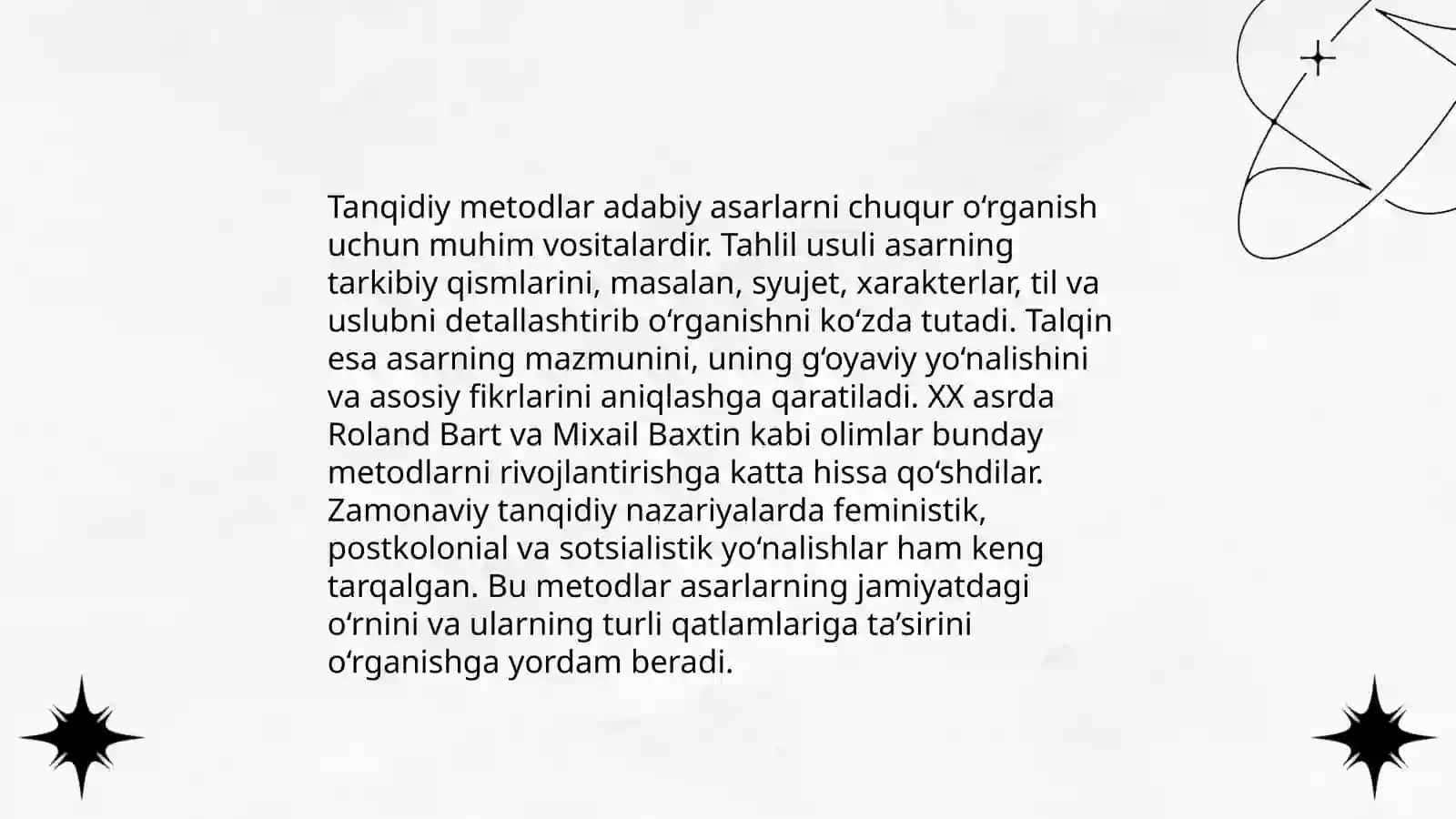 Adabiy tanqidda tahlil va talqin muammolari 4
