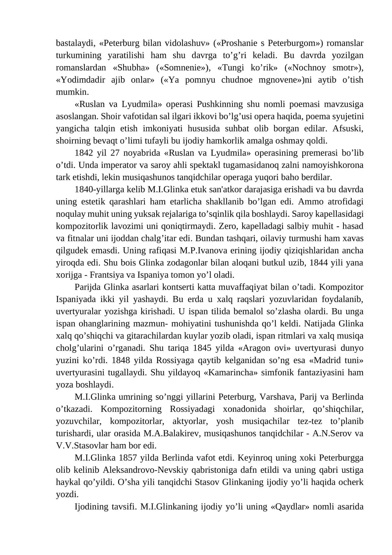 M.I.GLINKA ijodi va musiqasi 4