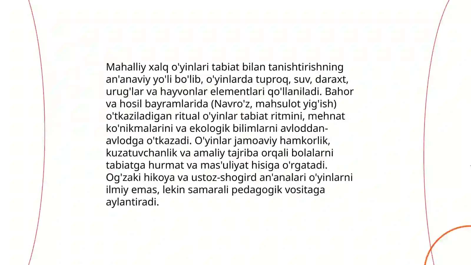 Tabiat bilan tanishtirishda o'yinlarni vujudga kelish tarixi 4