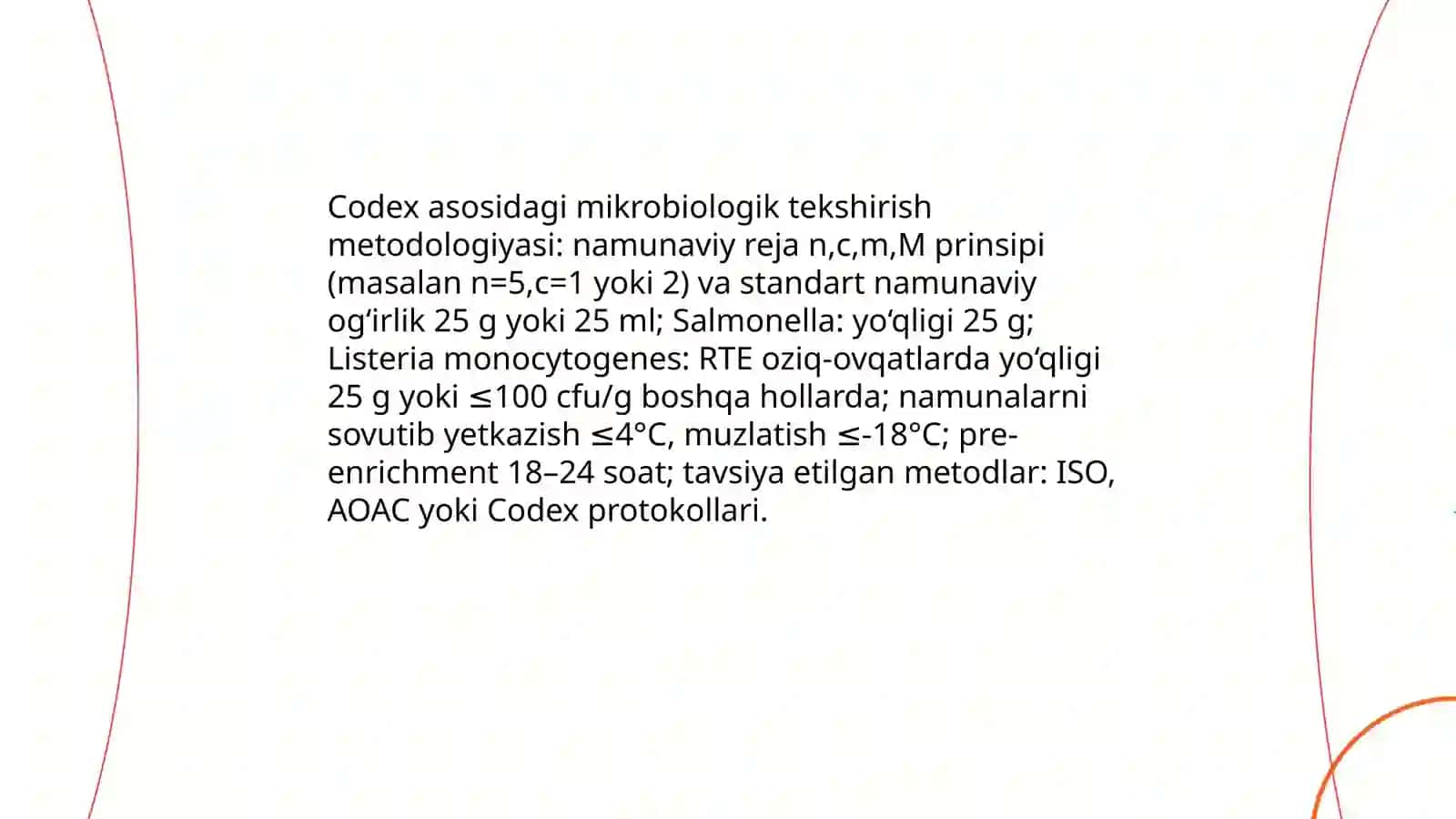 Oziq ovqat mahsulotlarining gigiyenik tekshirish ekspertizasi 4