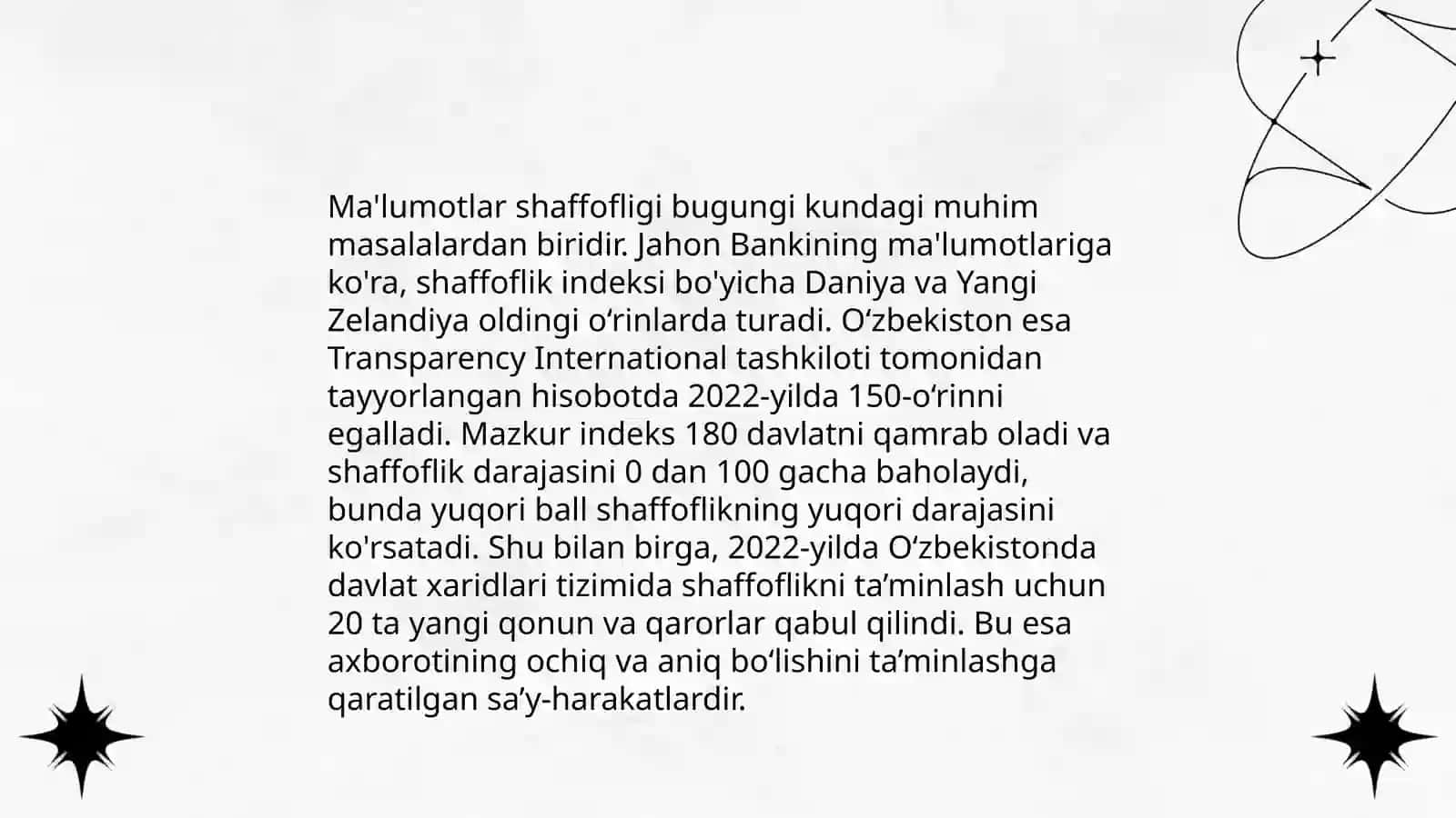 Hisobot ko’rsatkichlariga qo’yiladigan talablar 4