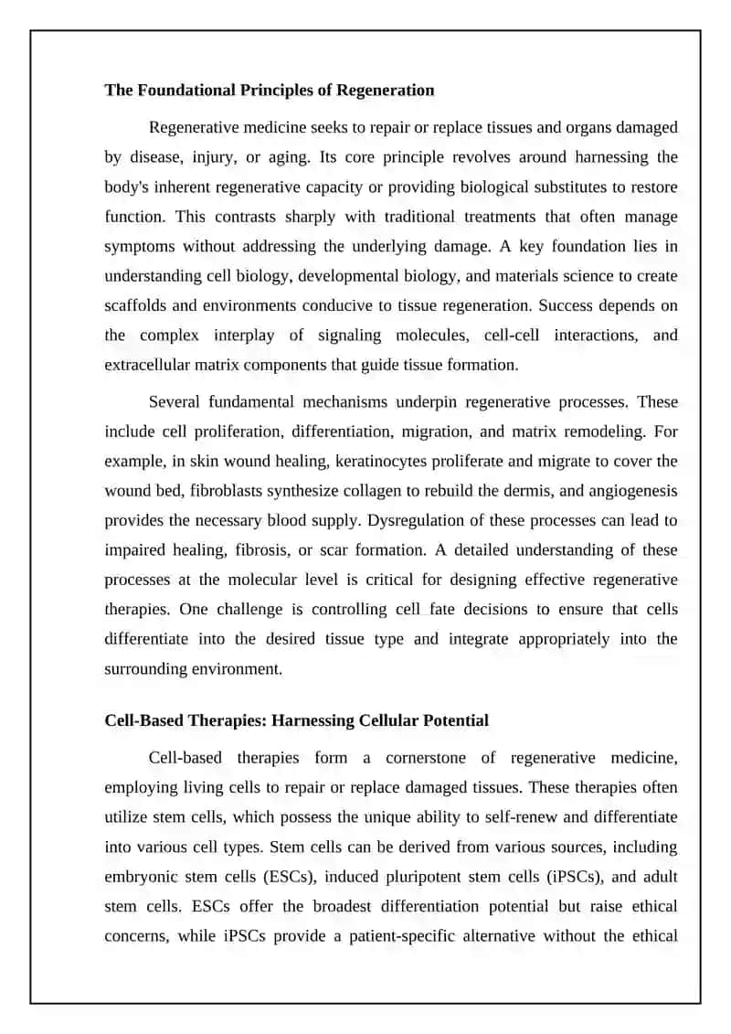 Regenerative Medicine: Principles and Therapeutic Approaches 4