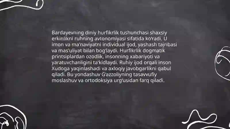 Din va hurfikrlik 4