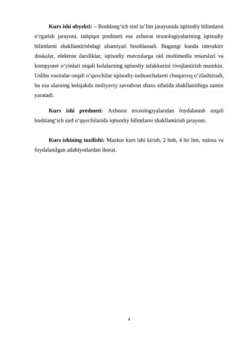 AXBAROT TEXNOLOGIYARI-BOSHLANG'ICH SINF O'QUVCHILARIDA IQTISODIY BILIM FAOLIYATI VOSITASI SIFATIDA 4