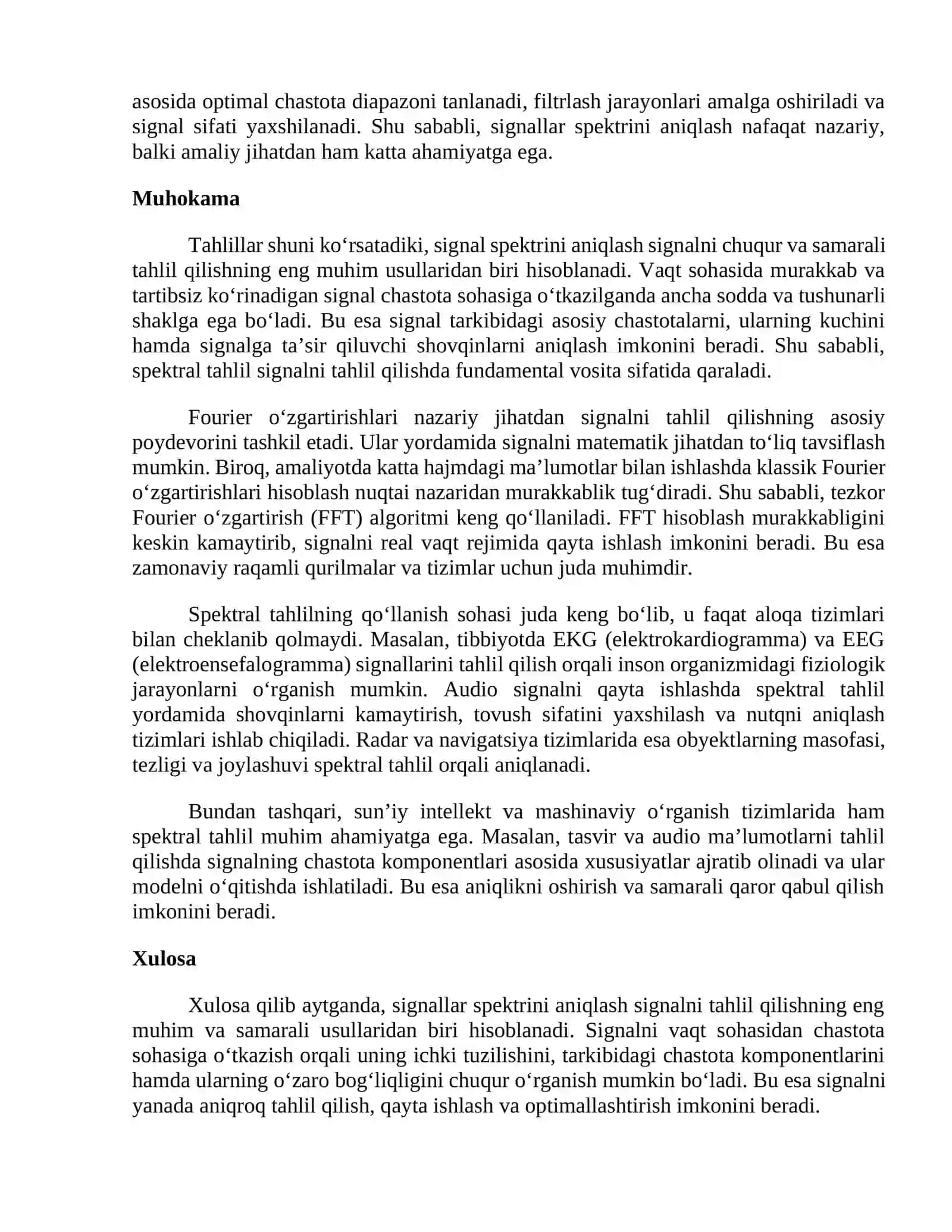 Signallar spektrini aniqlash 4
