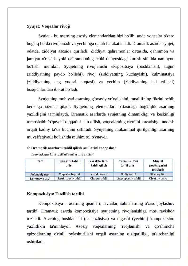 Dramatik asarlar tahlili 4