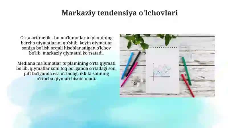 Tasviriy statistika korsatkichalari 4