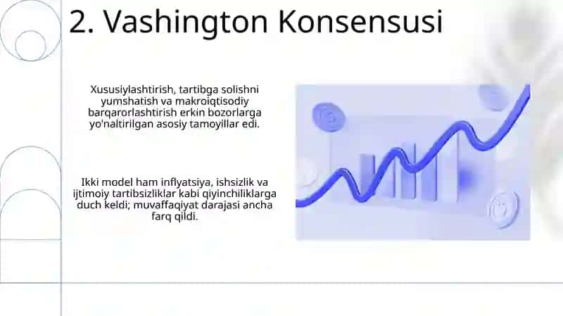 Bozor iqtisodiyotiga oʻtish modellari,ularning xususiyatlari 4