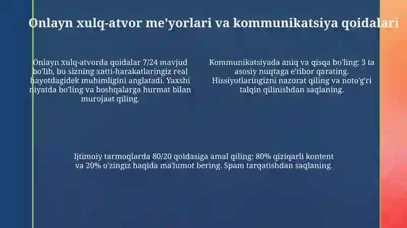 Tarmoqodob-axloqi(Infoetika) 4