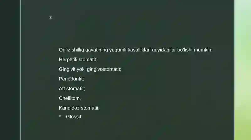 Bolalarda og'iz shilliq qavatining yallig'lanishi 4