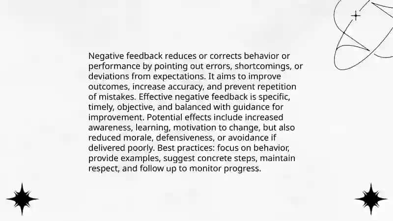 Types of feedback 4