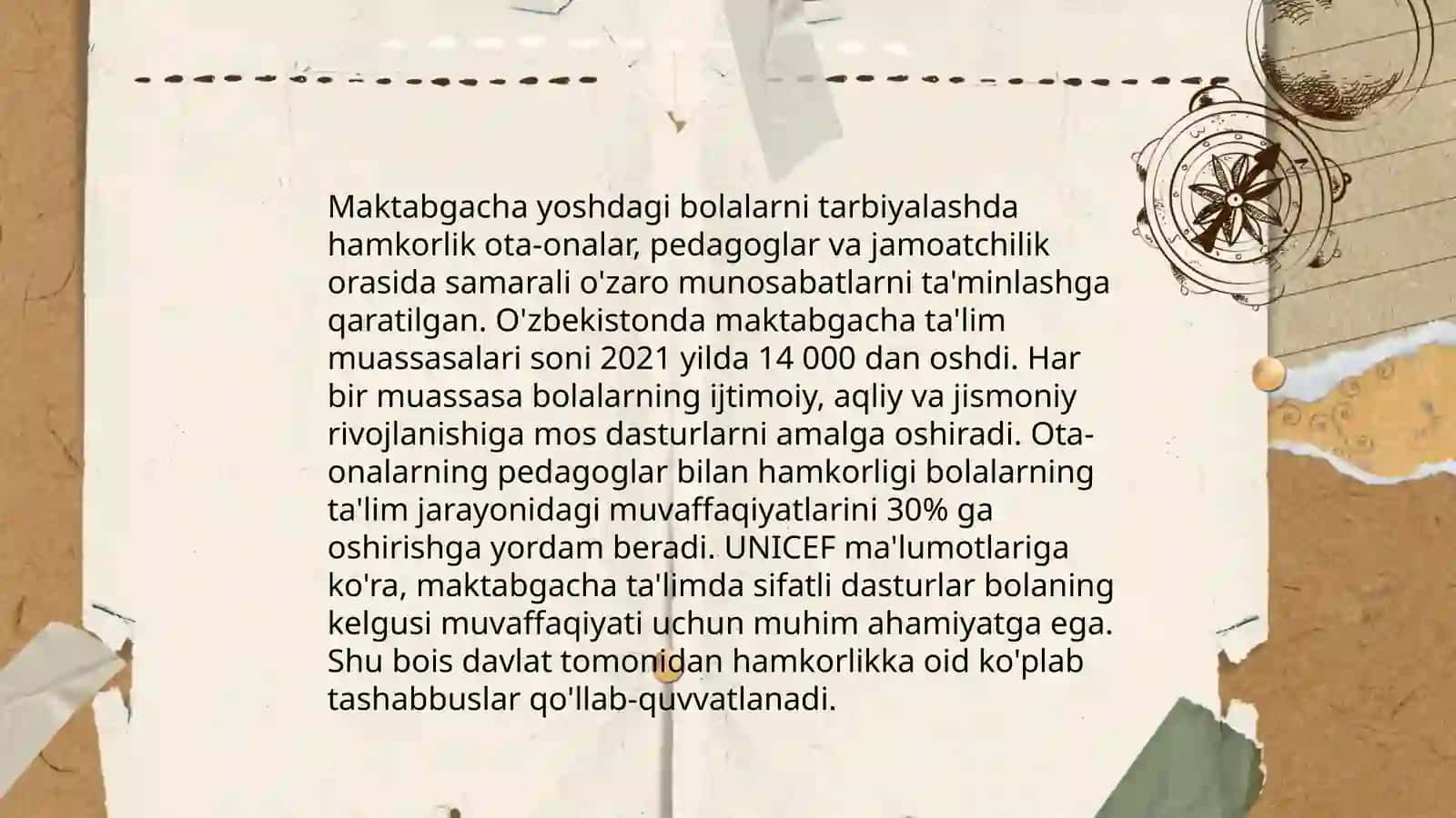 Maktabgacha taʼlim tashkiloti oila va maktab hamkorligi 4
