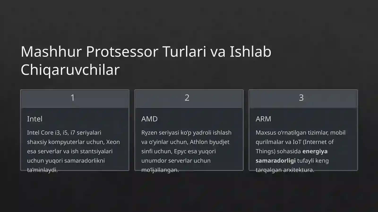 Zamonaviy Protsessorlar 4