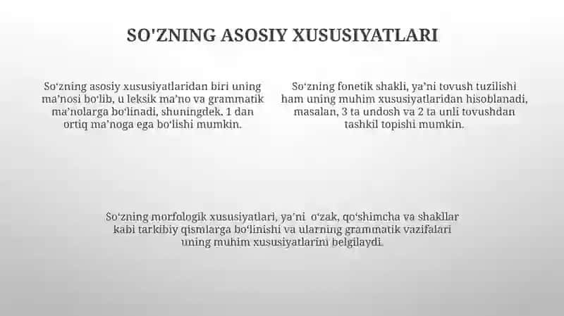 Leksema va soʻz ularning oʻzaro farqlari 4