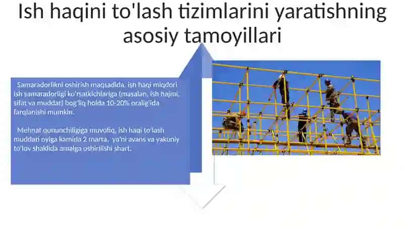 Mehnatga Haq To'lash Tizimlarini Tashkil Etish 4
