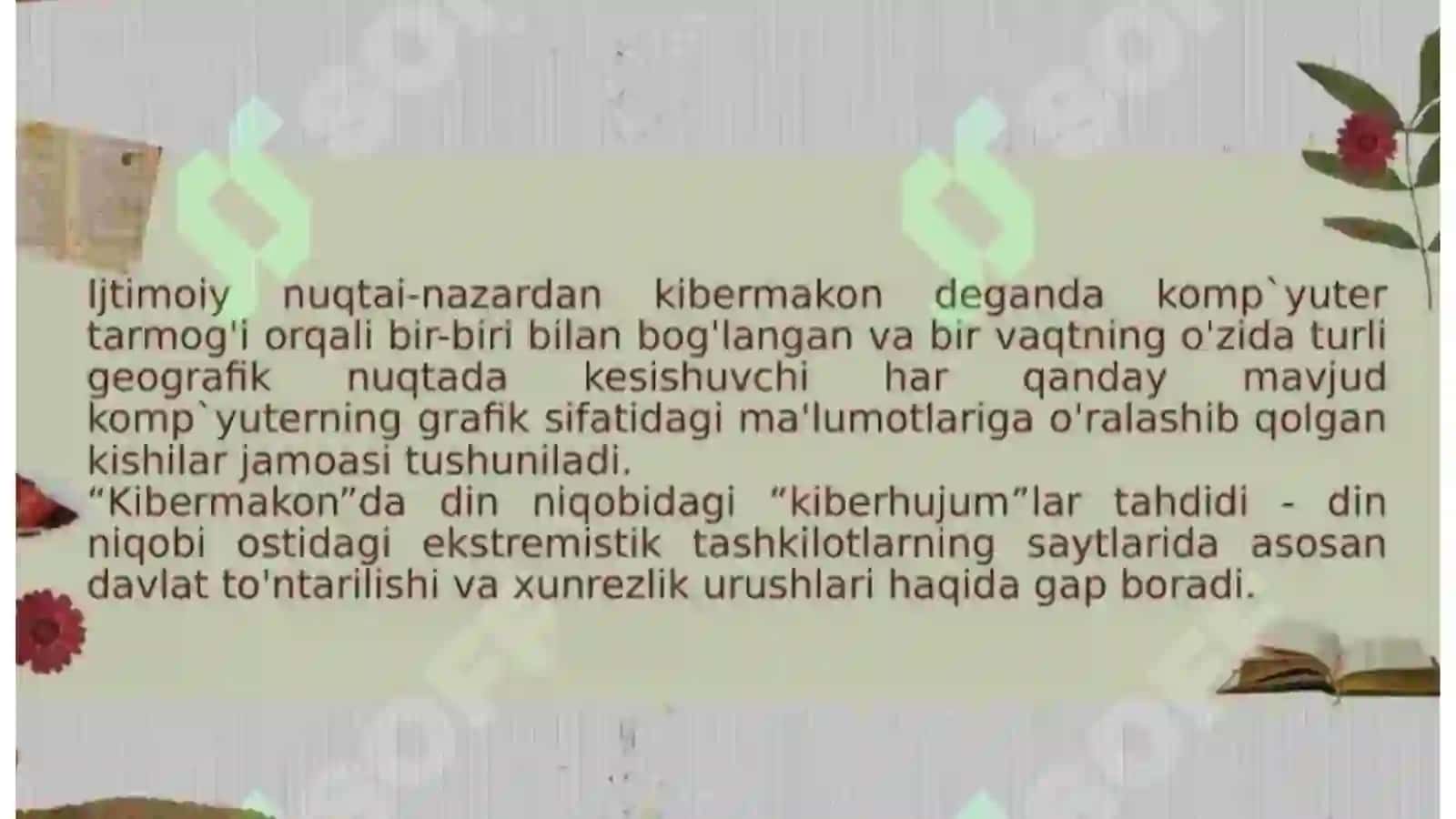 IJTIMOIY TARMOQLARDA DINIY AXBOROT ISTE'MOLI MADANIYATINI TARBIYALASHNING ZARURATI 4