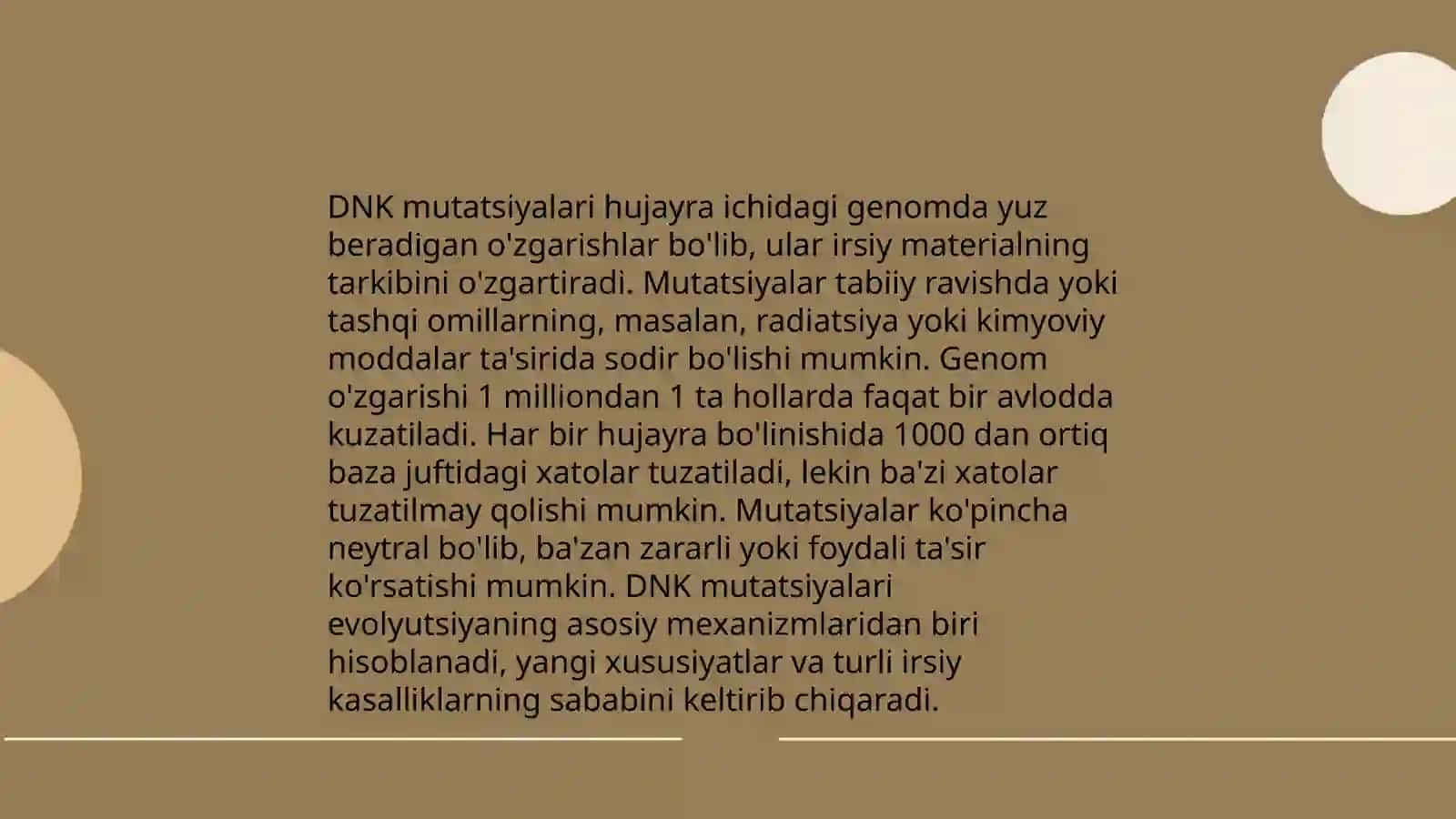 Irsiyatning molekular asoslari 4